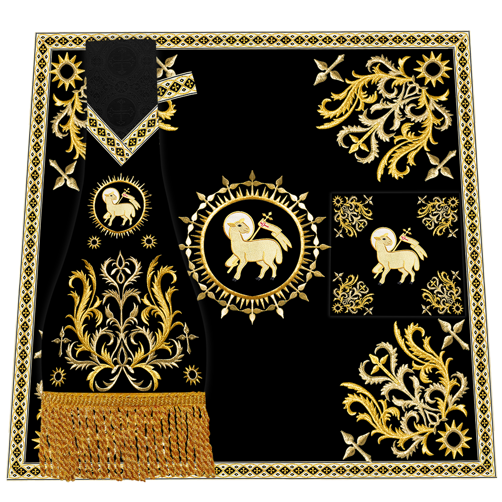 Liturgical Mass Set With Motif And Trims JOHA VESTMENTS liturgical-mass-set-with-motif-and-trims-joha-vestments