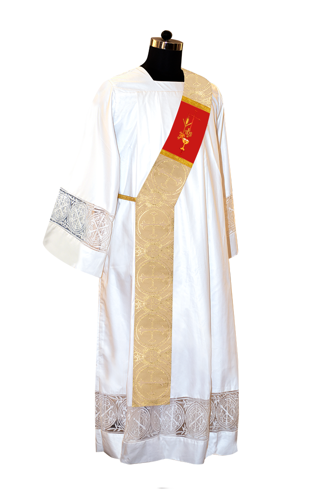 Deacon Stole with Eucharistic Motif