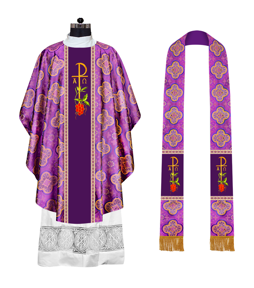 Spiritual Gothic Chasuble with Motif