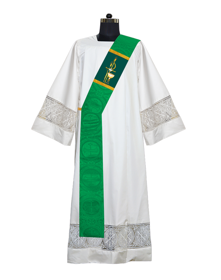 Deacon Stole with Eucharistic Motif