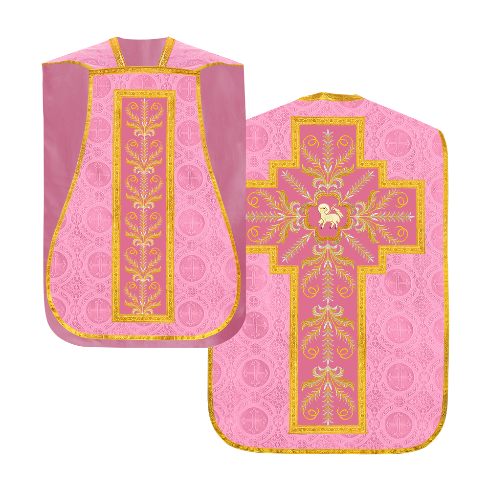 Chasuble Roman Fiddleback Vestment - Sanctus Collection