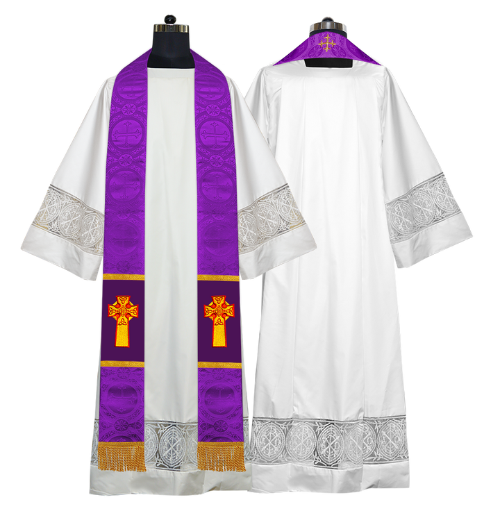Pious Clergy stole - Cross motif