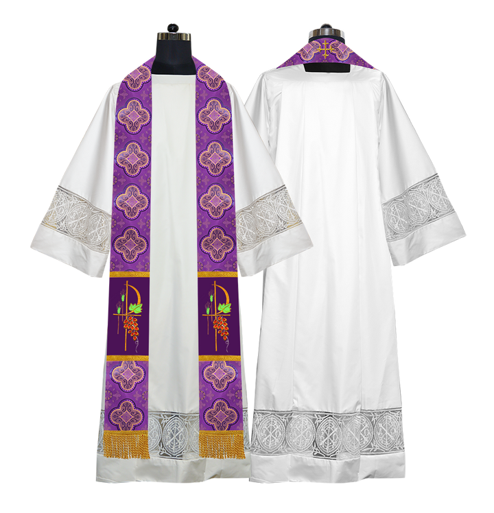 Clergy stoles - Motif with grapes