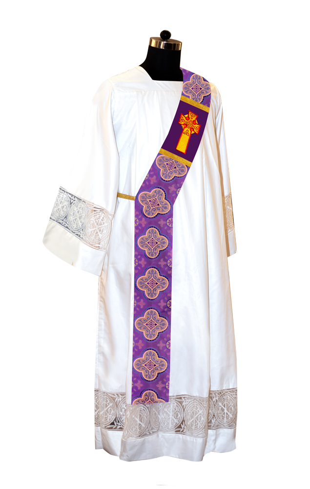 Deacon Stole with Cross Motif