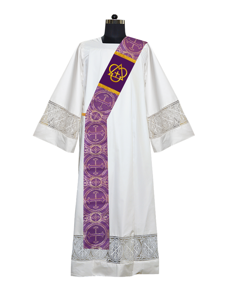 Deacon Stole with Eucharistic Motif