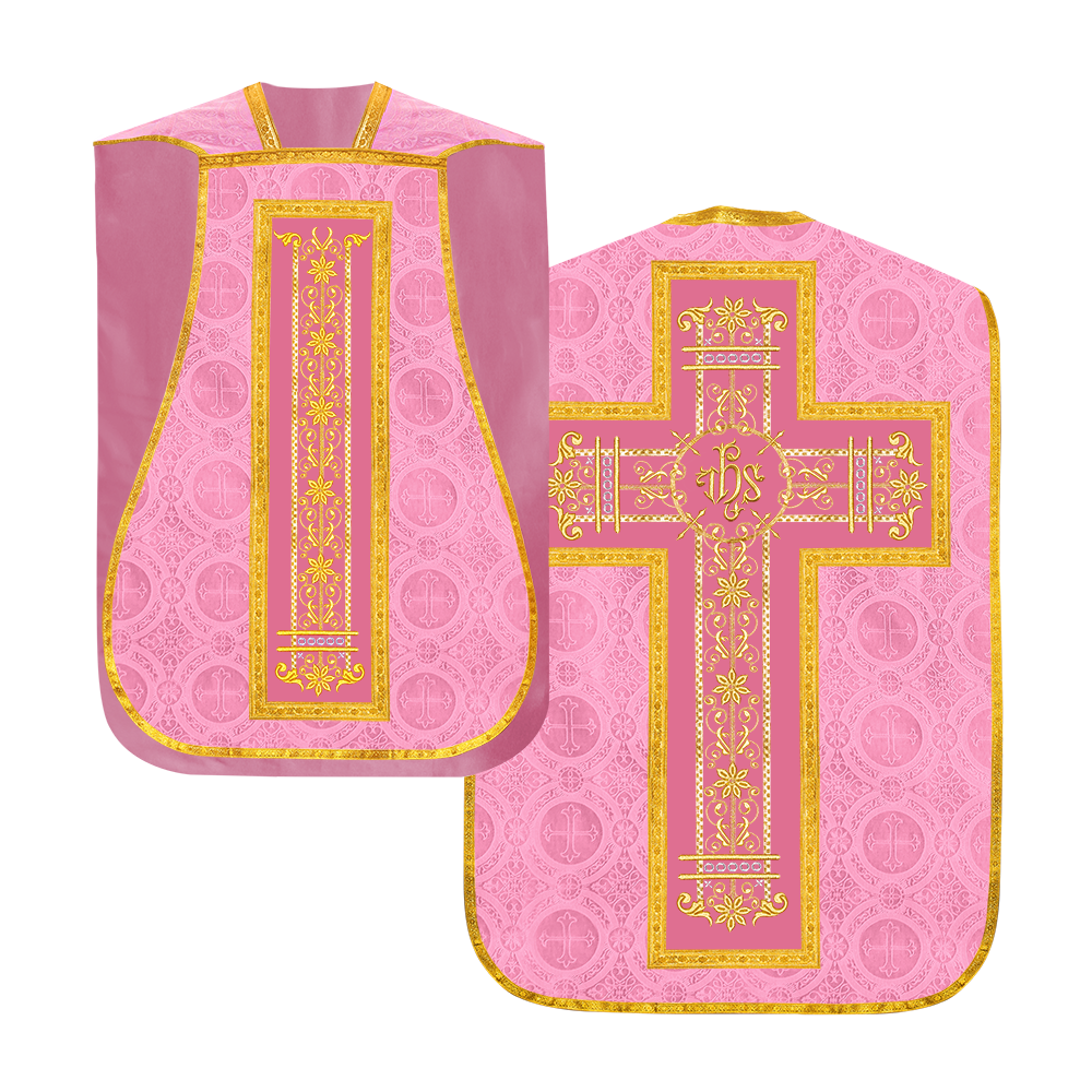 Roman embroidered chasuble vestment - Contemporary collection