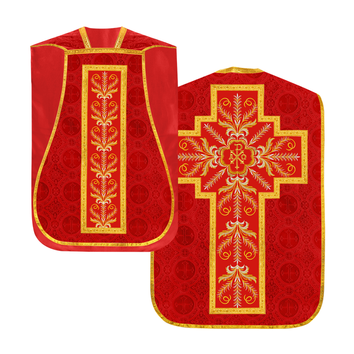 Chasuble Roman Fiddleback Vestment - Sanctus Collection