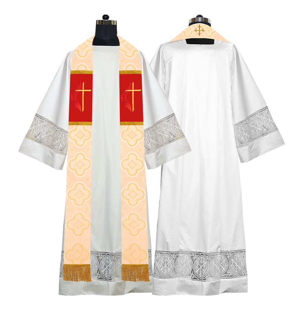 Clergy stole - Solemn cross motif