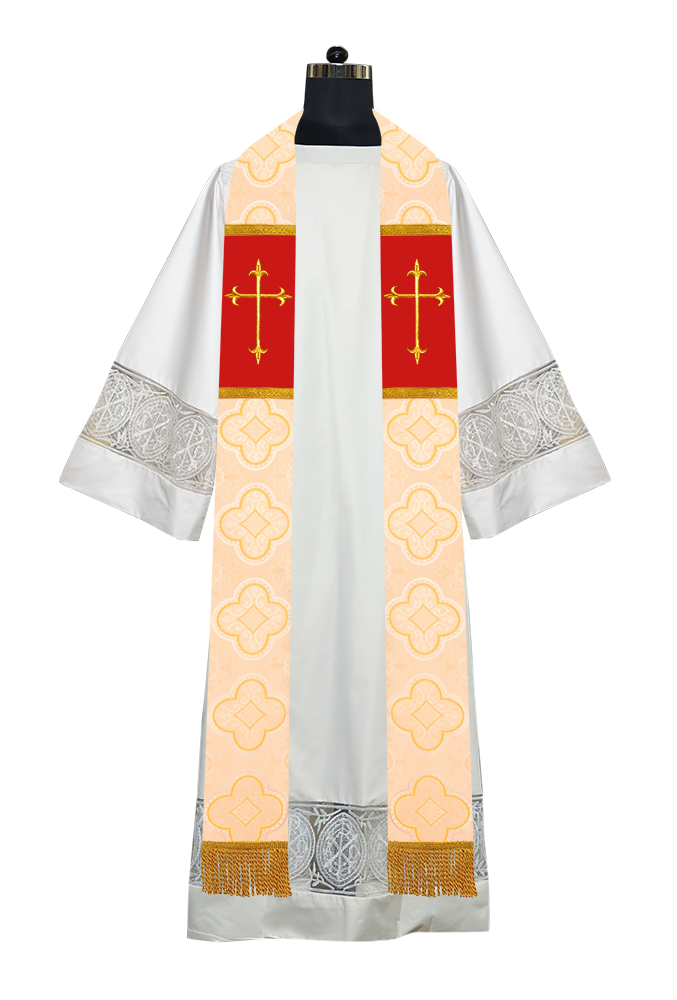 Clergy stole - Solemn cross motif