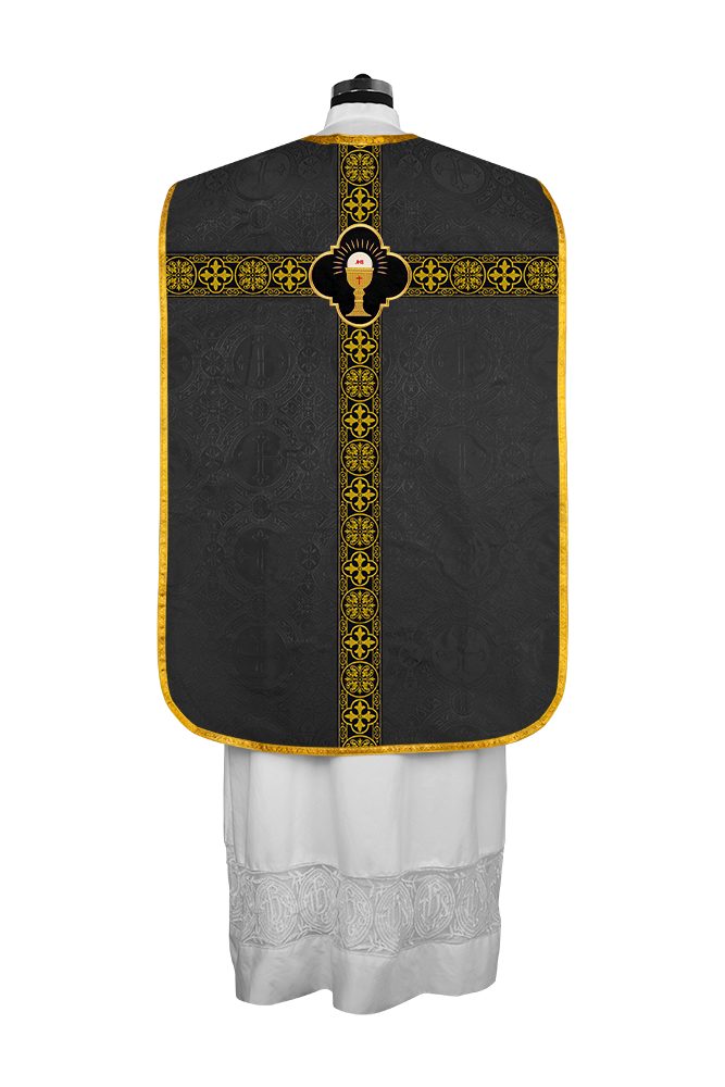 Roman Chasuble Fiddleback with Braided Trims