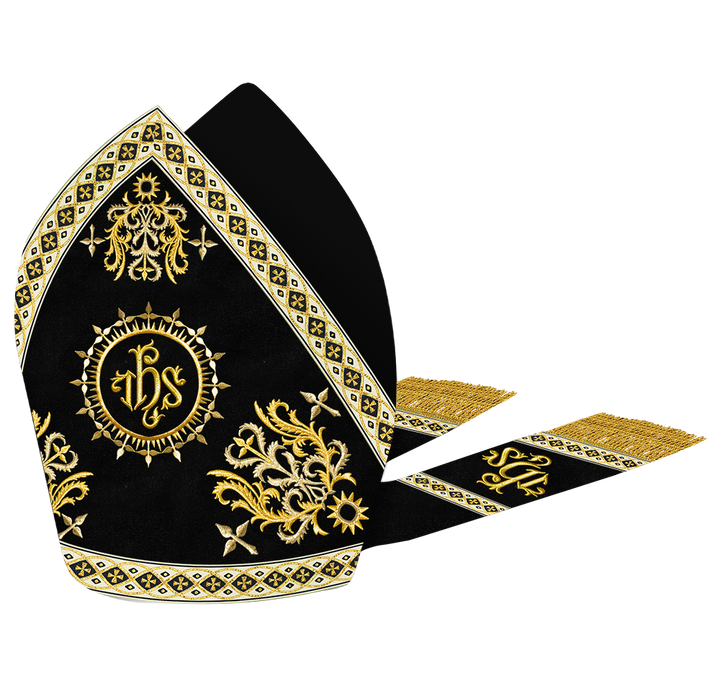 Mitre Vestment with Motif and Embroidery Trims