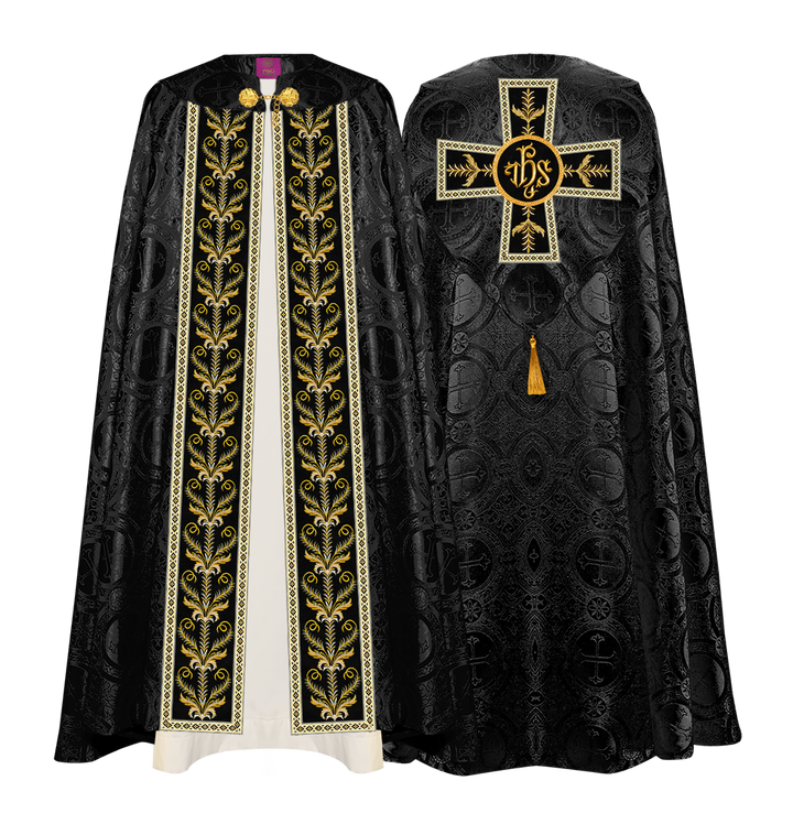 GOTHIC COPE VESTMENTS ADORNED WITH DETAILED BRAIDS