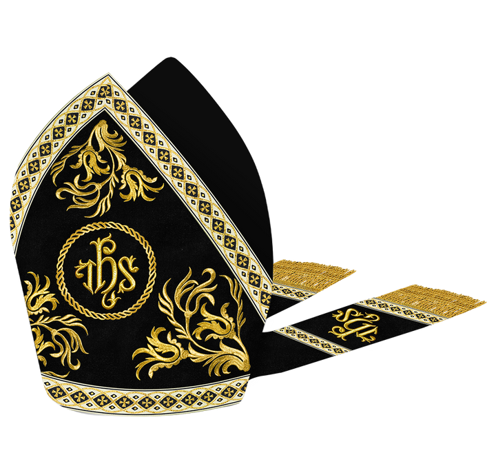 Roman Mitre with Liturgical Motif and Trims