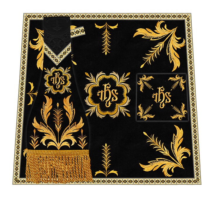 Mass Set Vestment with Embroidery Trims