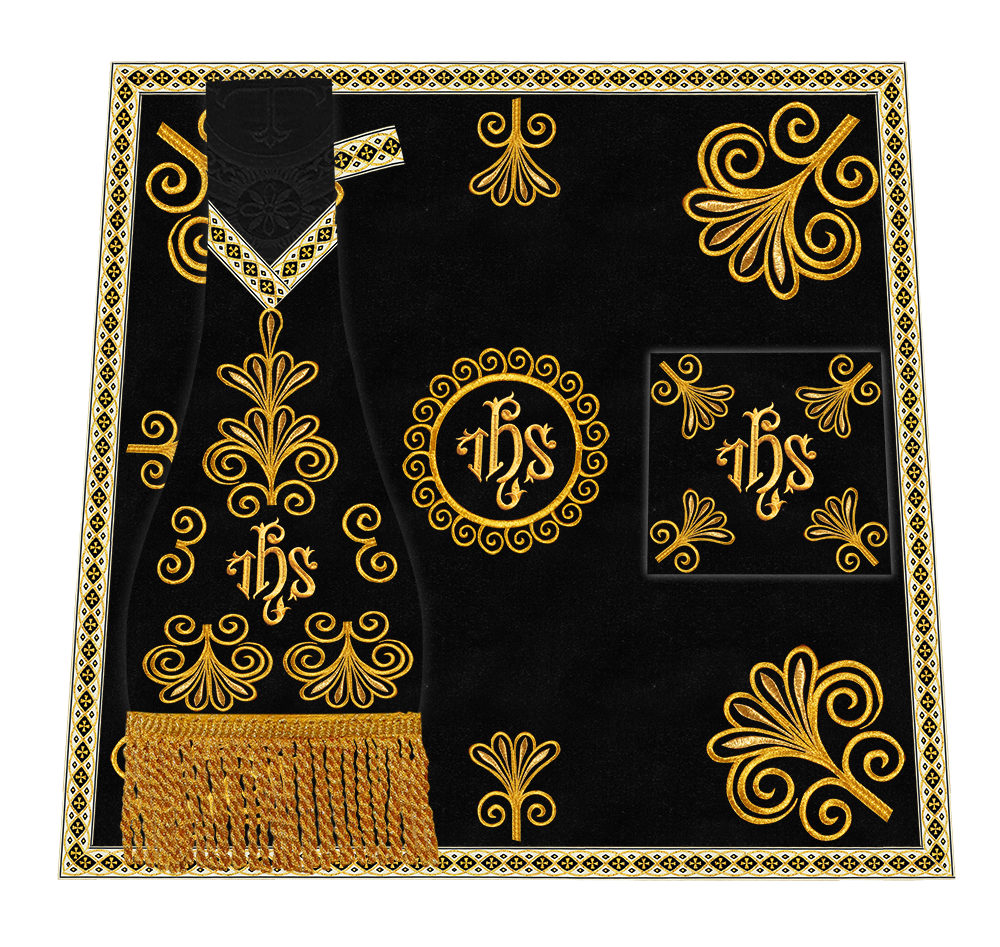 Ornate Embroidery Mass Set with Motif