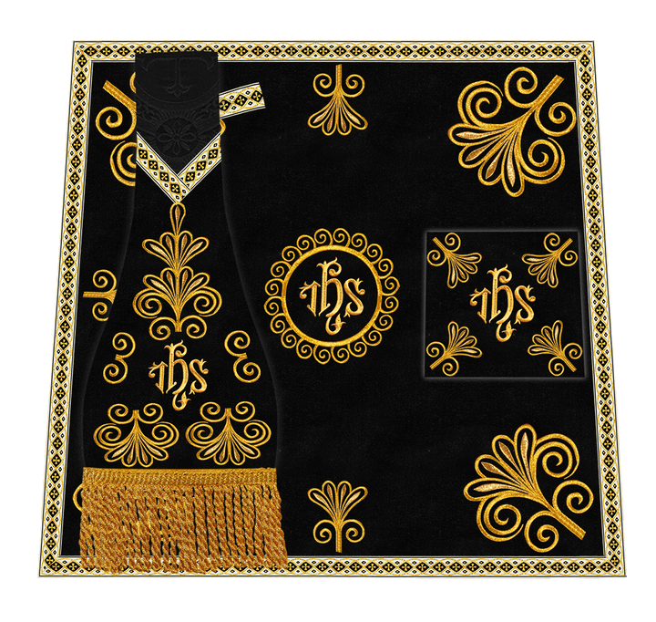 Ornate Embroidery Mass Set with Motif