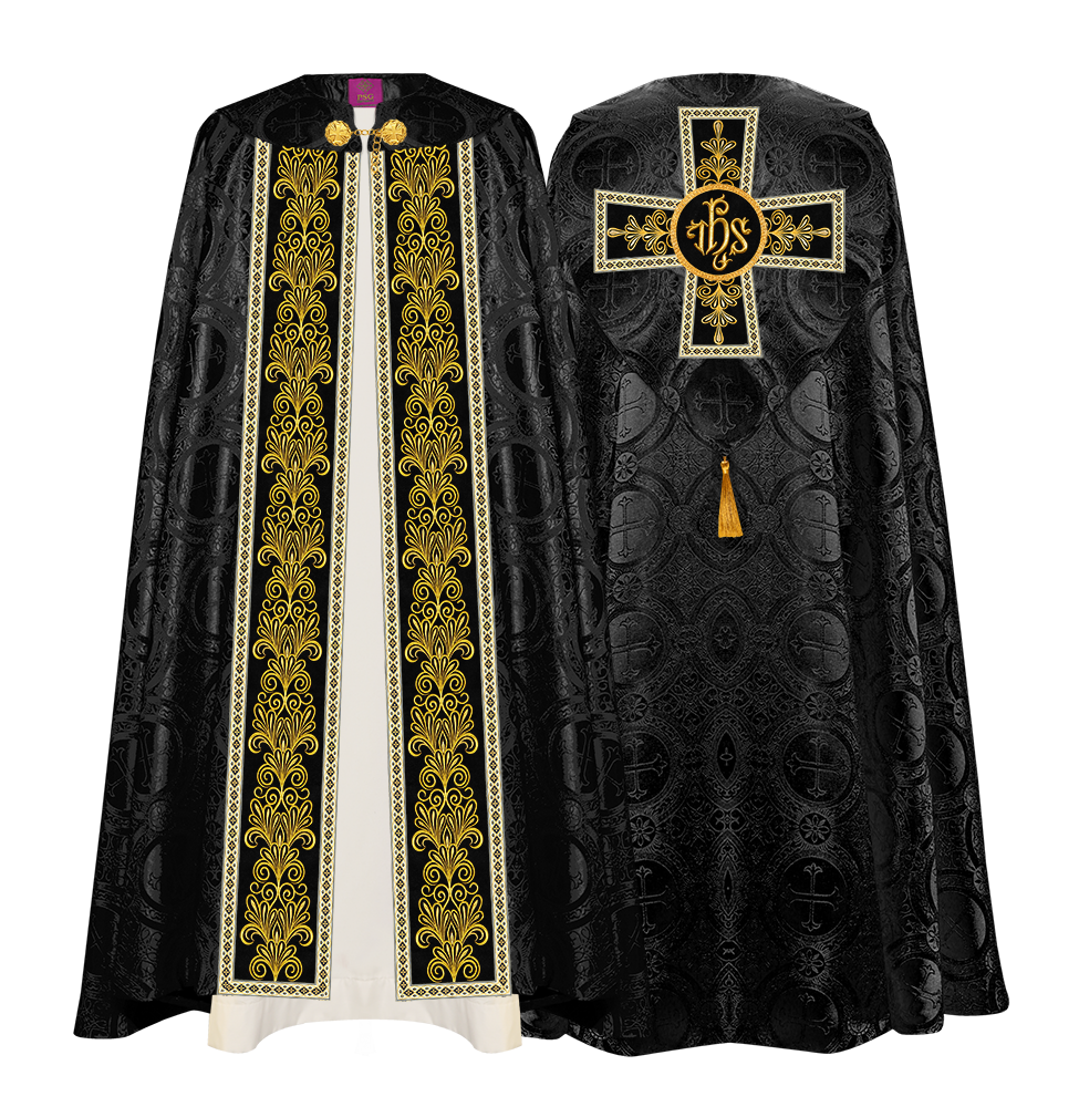Gothic Cope vestments with Spiritual Motifs and Trims