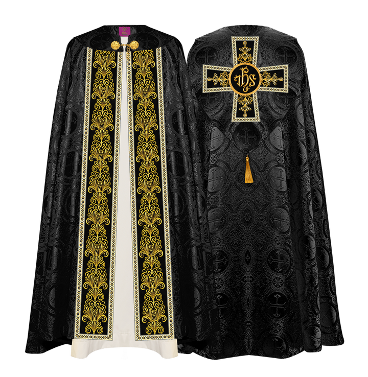Gothic Cope vestments with Spiritual Motifs and Trims