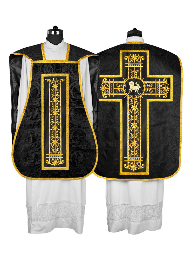 Roman embroidered chasuble vestment - Contemporary collection