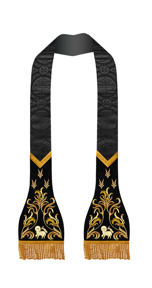 Lustrous Roman Stole Vestments - Cathedral collection