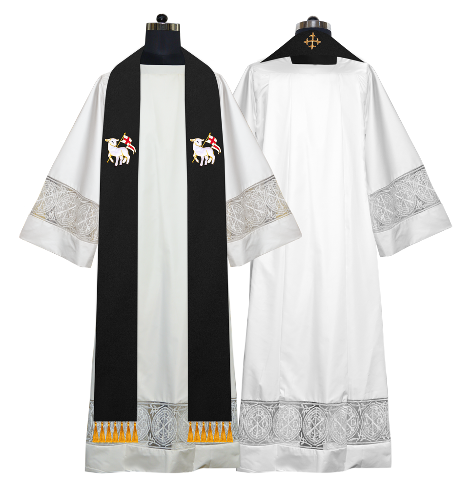 Embroidered Priest Stole with Motif