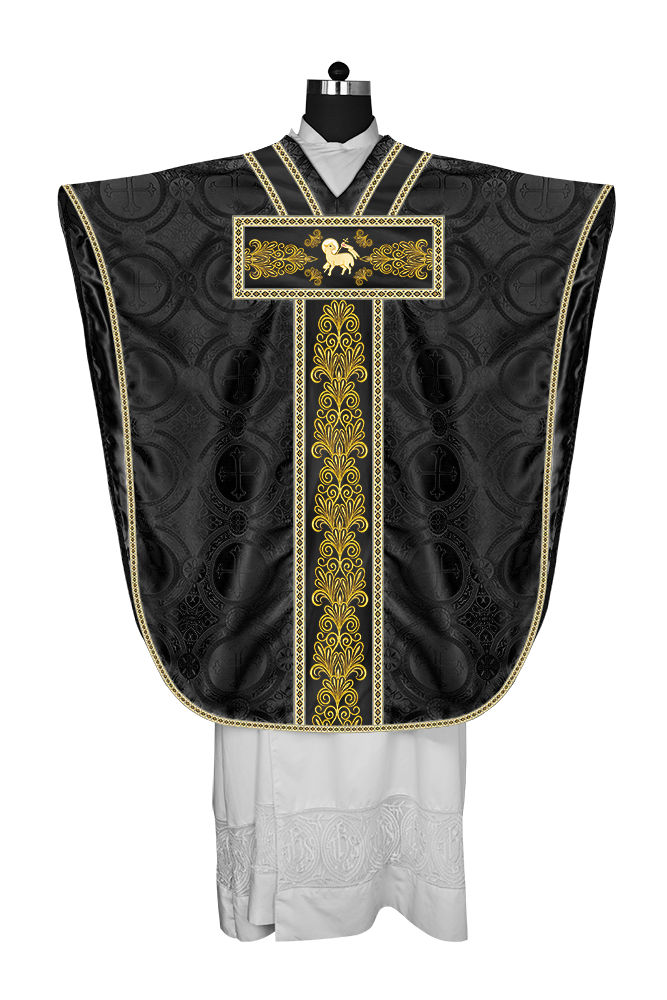SPIRITUAL BORROMEAN CHASUBLE WITH Y TYPE ORPHREY AND TRIMS