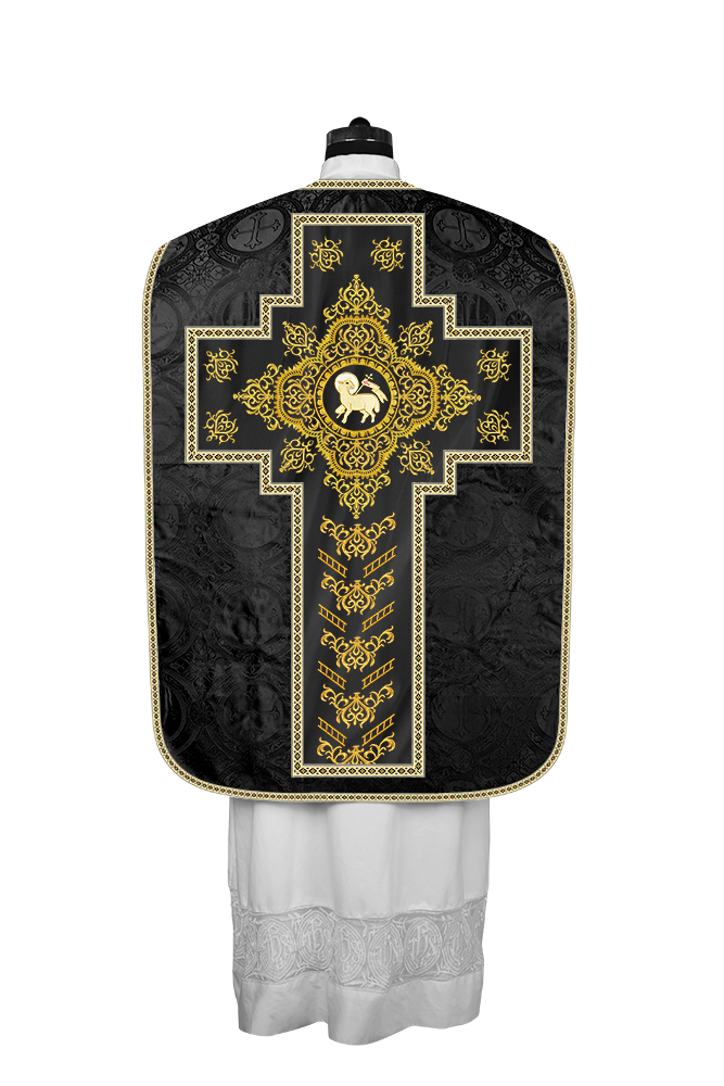 Traditional Fiddleback Vestments with Motifs and Trims