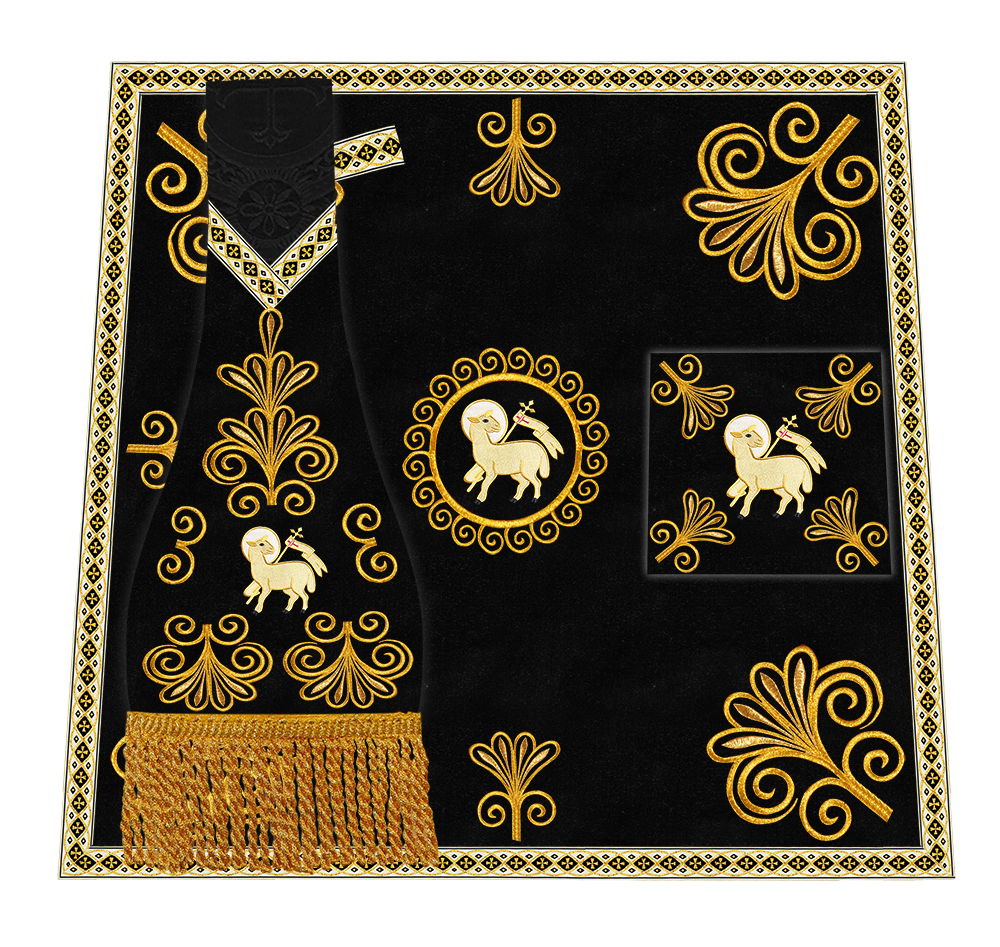 Ornate Embroidery Mass Set with Motif