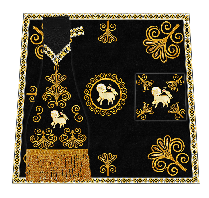 Ornate Embroidery Mass Set with Motif