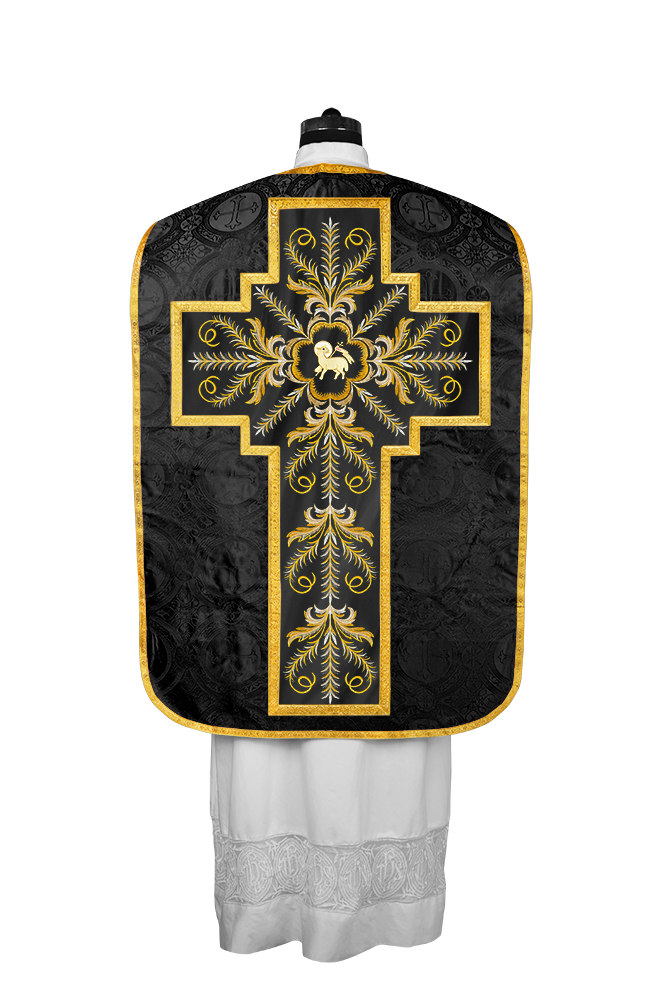 Chasuble Roman Fiddleback Vestment - Sanctus Collection