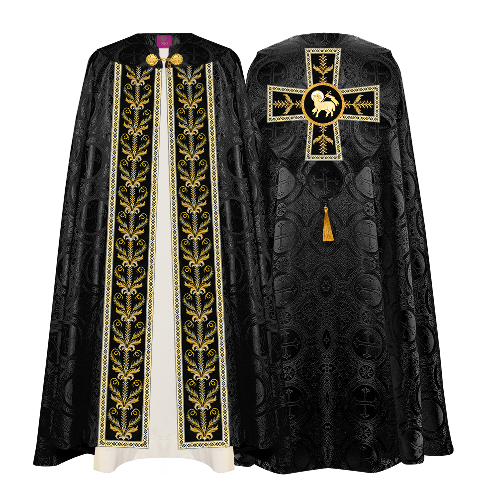 GOTHIC COPE VESTMENTS ADORNED WITH DETAILED BRAIDS