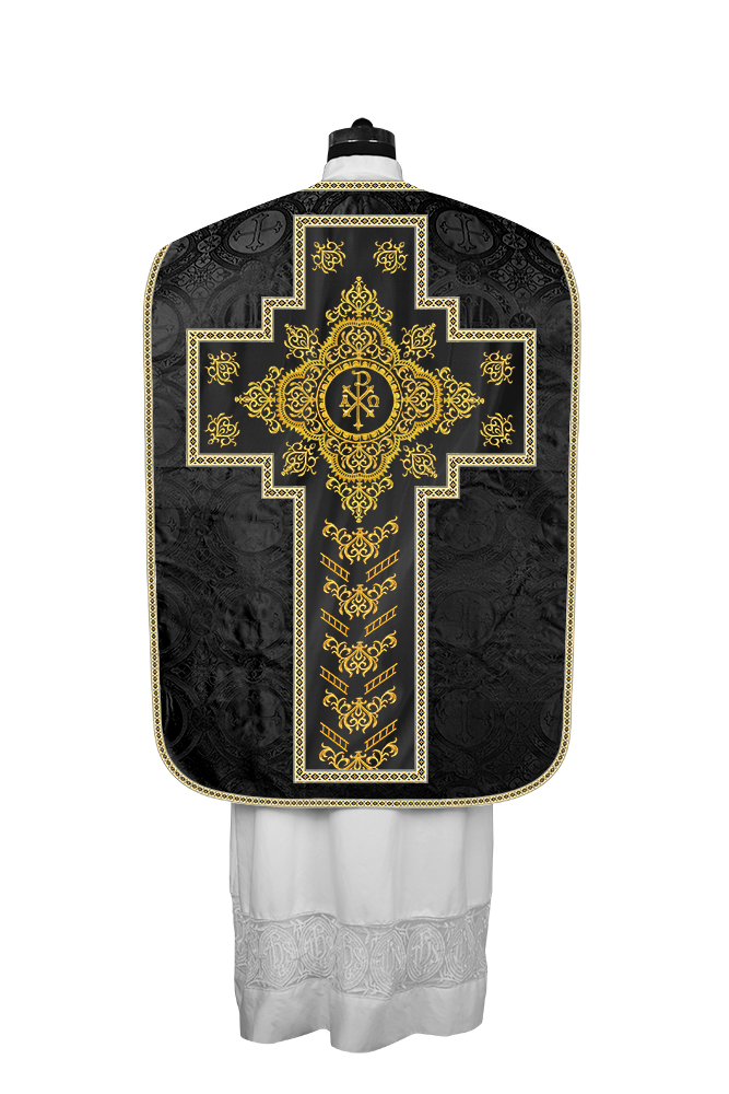Traditional Fiddleback Vestments with Motifs and Trims
