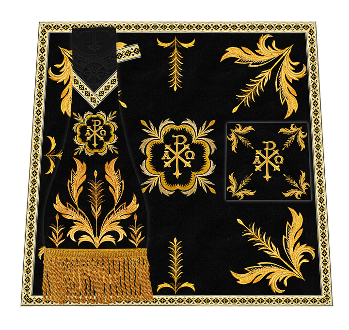 Mass Set Vestment with Embroidery Trims
