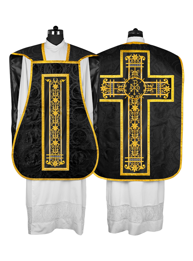 Roman embroidered chasuble vestment - Contemporary collection