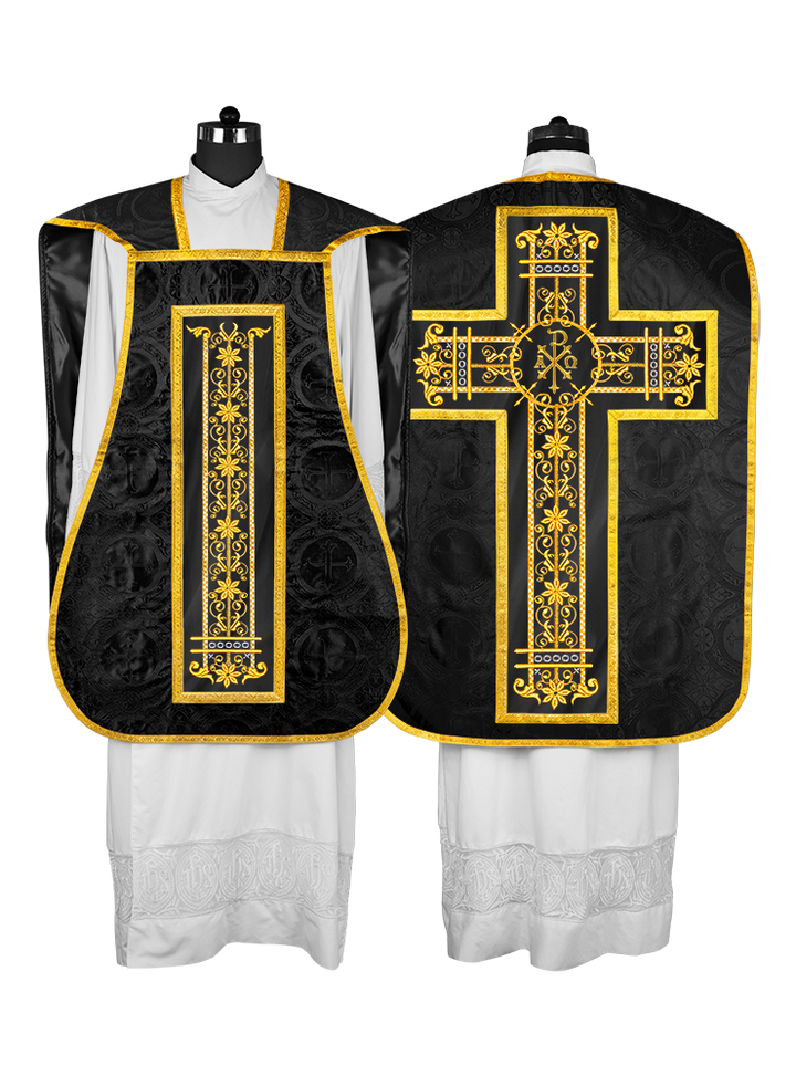 Roman embroidered chasuble vestment - Contemporary collection