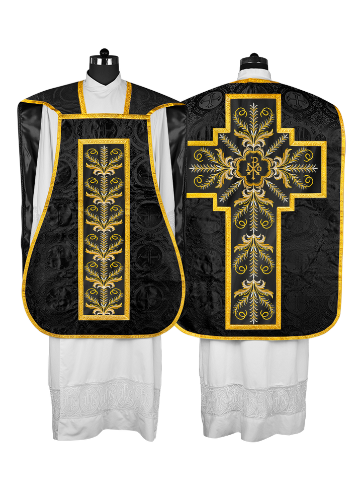 Chasuble Roman Fiddleback Vestment - Sanctus Collection