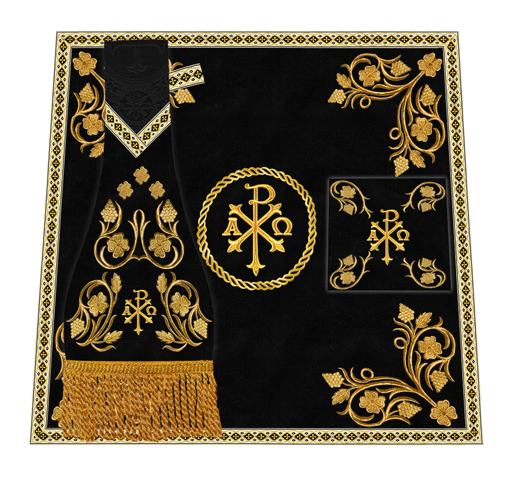 Grapes Embroidery Mass set with Motif