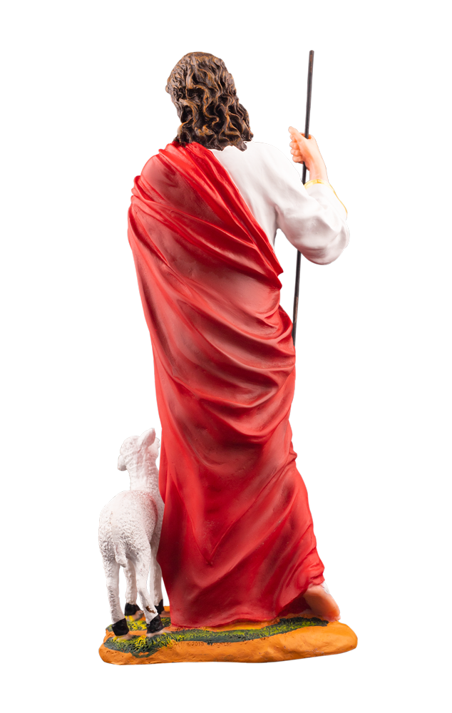 12" Jesus the Good Shepherd Statue