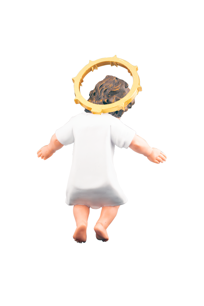 12" Infant Child Jesus with Golden Halo Statue