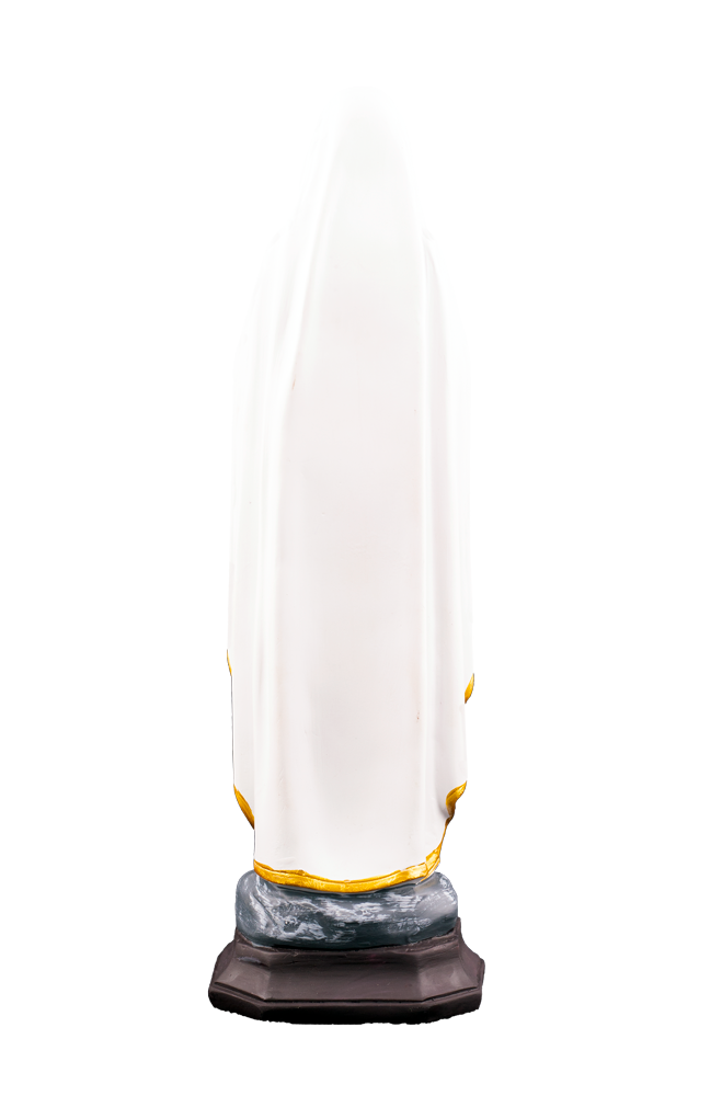 12" Our Lady of Lourdes with Roses Statue