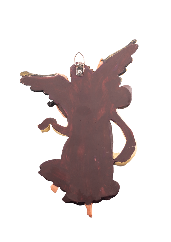 10" Beautiful Angel Statue with Violin in Rich Detail