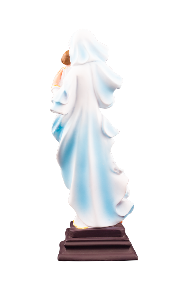 10" Mother Mary with Infant Jesus Statue