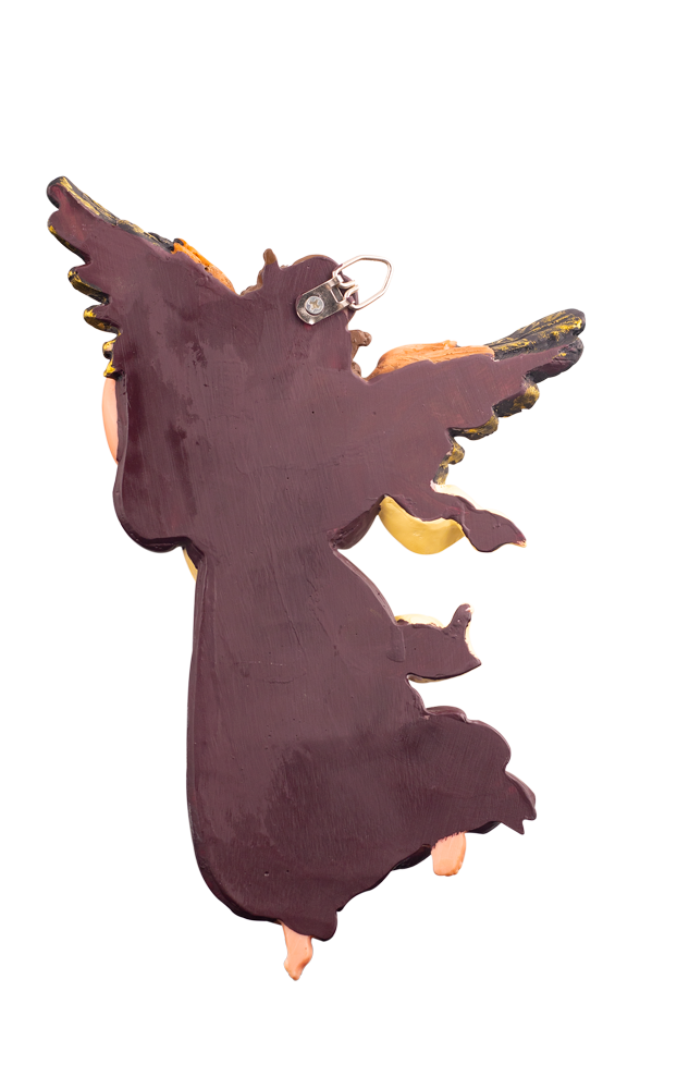 10" Graceful Angel with Lyre Statue