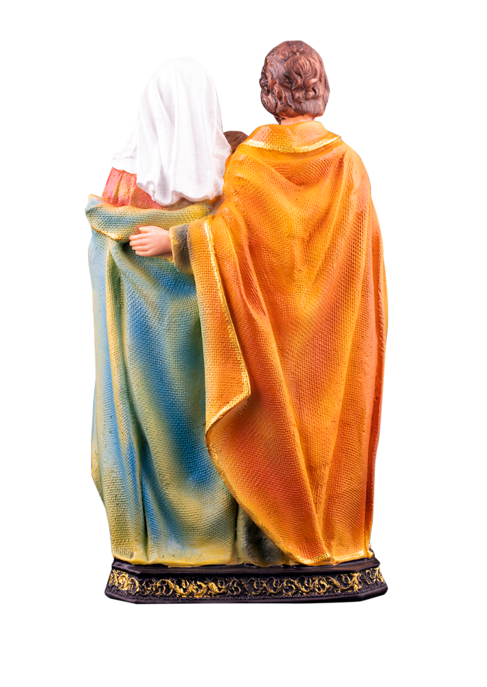 12" Holy Family Figurine with Joseph Holding Flowers