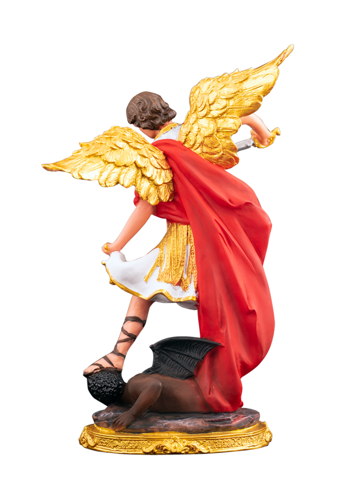12" St. Michael the Archangel Defeating Evil Statue