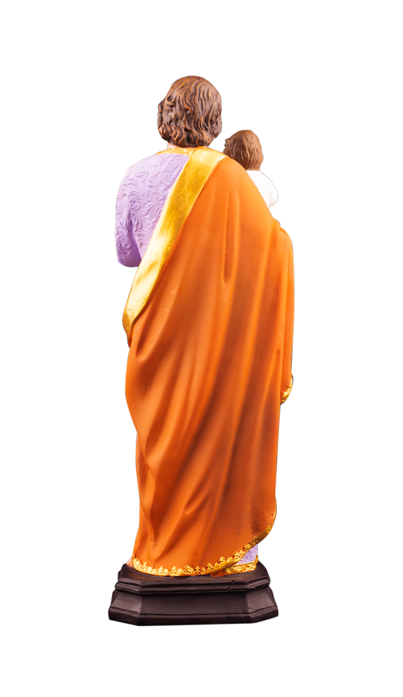 12" Saint Joseph the Guardian Statue – Holding Child Jesus Figurine