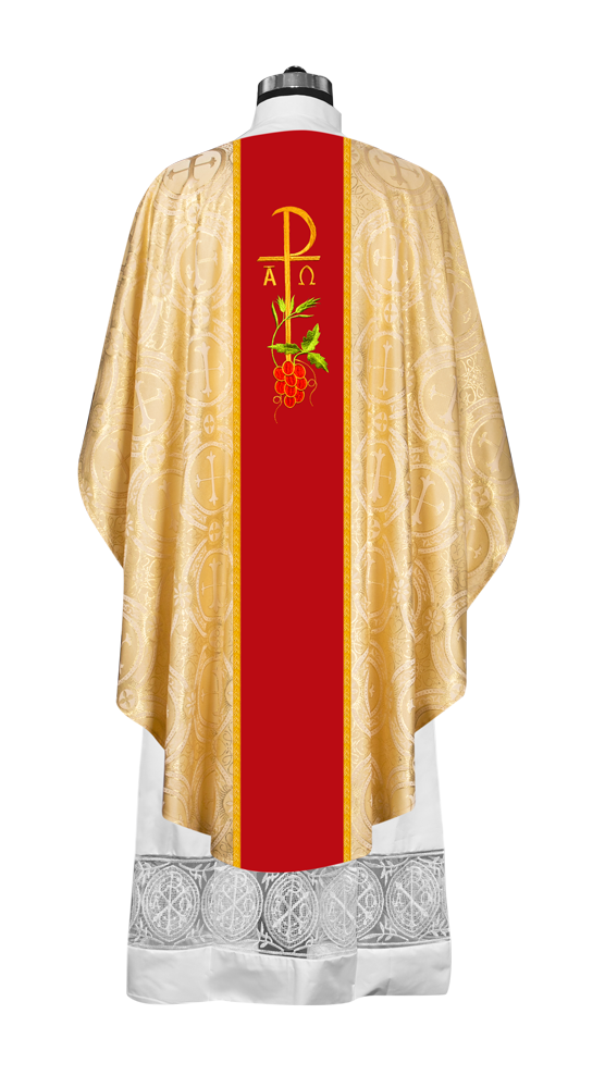 Gothic Chasuble - Spiritual PAX and Grapes