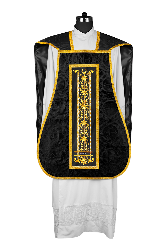Roman embroidered chasuble vestment - Contemporary collection