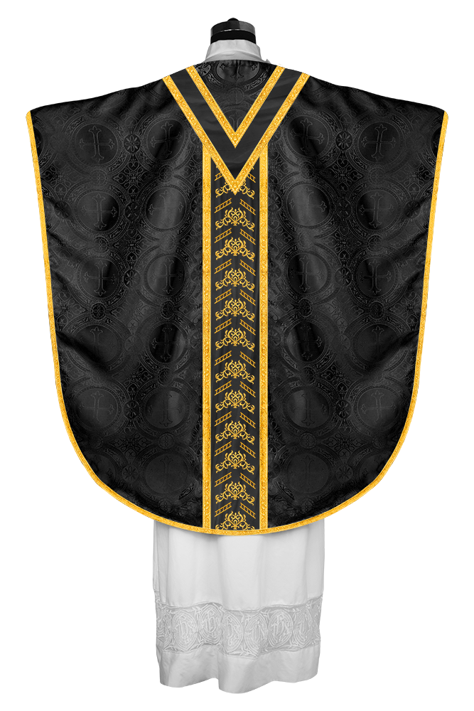 BORROMEAN CHASUBLE WITH ADORNED TRIMS