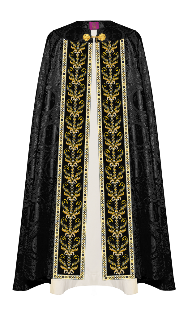 GOTHIC COPE VESTMENTS ADORNED WITH DETAILED BRAIDS
